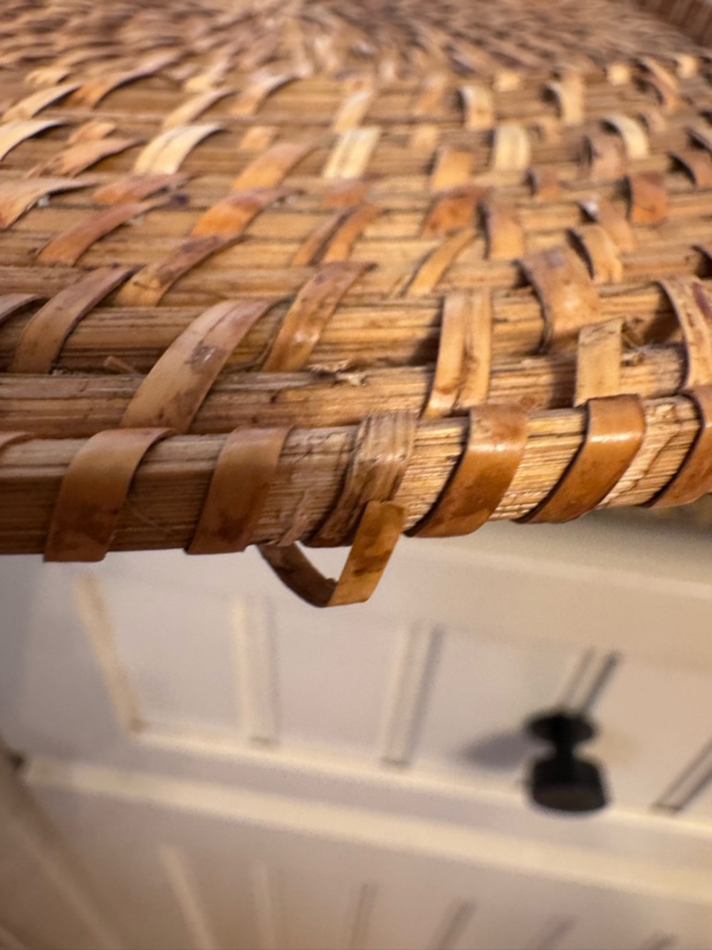 Set of 2 Woven Rattan Placemats Chargers 13.5” Boho Coastal Natural Round - Picture 9 of 12